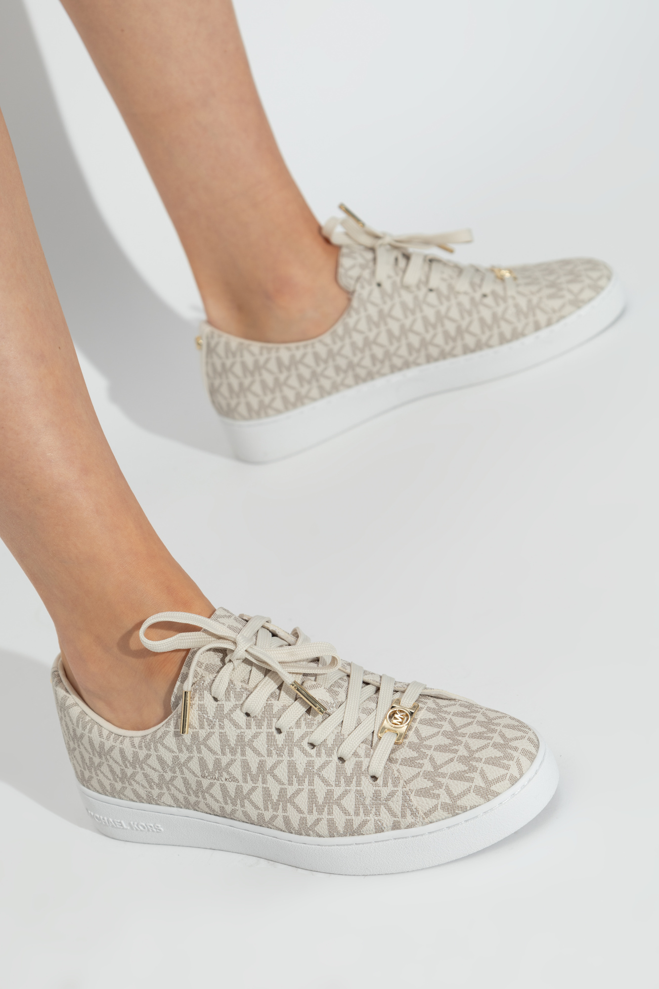 Michael kors keaton lace up sneakers discount